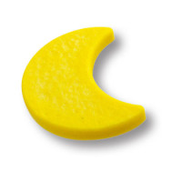 Ручка кнопка детская, месяц желтый