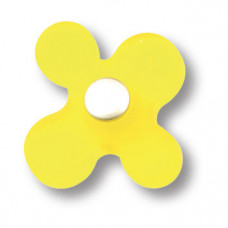 Ручка кнопка детская, цветок желтый