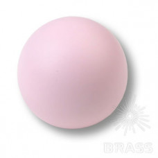 Ручка кнопка детская коллекция , выполнена в форме шара, цвет розовый матовый