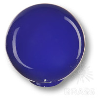 Ручка кнопка детская коллекция , выполнена в форме шара, цвет синий глянцевый