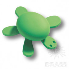 Ручка кнопка детская, черепаха зеленая