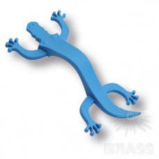 Ручка скоба детская, крокодил синий 96 мм