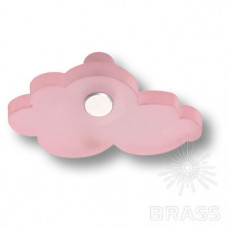 Ручка кнопка детская, облако розовое