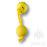 Ручка кнопка детская, цвет желтый