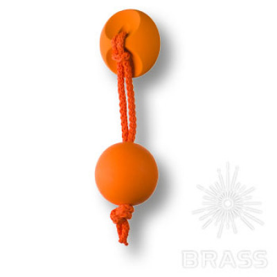 Ручка кнопка детская, цвет оранжевый