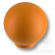 Ручка кнопка детская коллекция , выполнена в форме шара, цвет оранжевый матовый