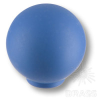 Ручка кнопка детская коллекция , выполнена в форме шара, цвет голубой матовый