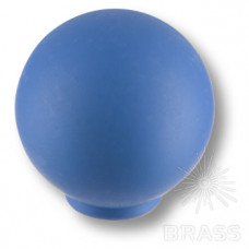 Ручка кнопка детская коллекция , выполнена в форме шара, цвет голубой матовый