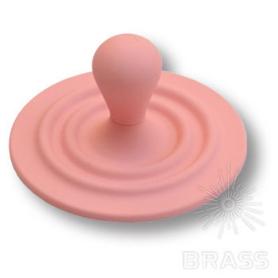 Ручка кнопка детская, цвет розовый