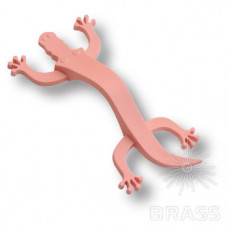 Ручка скоба детская, крокодил розовый 96 мм