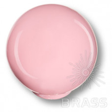 Ручка кнопка детская коллекция , выполнена в форме шара, цвет розовый глянцевый