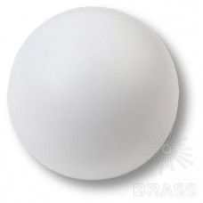 Ручка кнопка детская коллекция , выполнена в форме шара, цвет белый матовый
