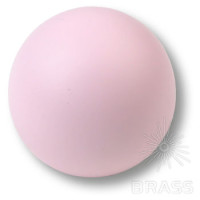 Ручка кнопка детская коллекция , выполнена в форме шара, цвет розовый матовый