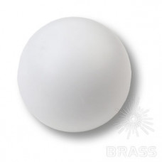 Ручка кнопка детская коллекция , выполнена в форме шара, цвет белый матовый