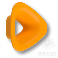 Ручка кнопка детская, треугольник желтый 32 мм