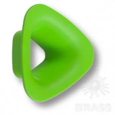 Ручка кнопка детская, треугольник зеленый 32 мм