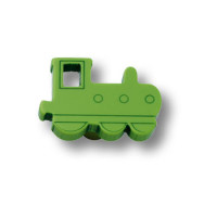 Ручка кнопка детская, паровозик зеленый