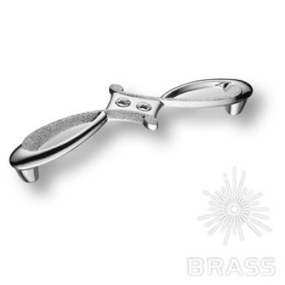 Ручка скоба с кристаллами swarovski эксклюзивная коллекция 128 мм