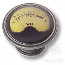 Ручка кнопка - old meters, старое серебро