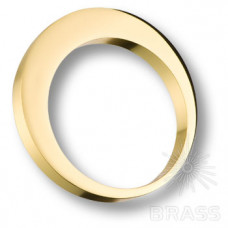 Ручка кольцо модерн, глянцевое золото 32 мм