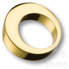 Ручка кольцо модерн, глянцевое золото 16 мм