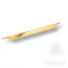 Ручка скоба модерн, глянцевое золото 192 мм