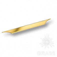 Ручка скоба модерн, глянцевое золото 128 мм