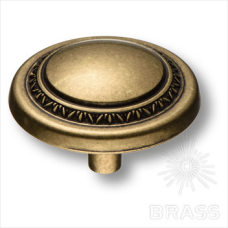 Ручка кнопка современная классика, античная бронза
