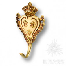 Крючок, выполнен из латуни, цвет покрытия - французское золото