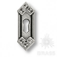 Ключевина декоративная со swarovski, старое серебро