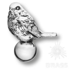 90117-АСр Ручка мебельная "Зарничка", античное серебро