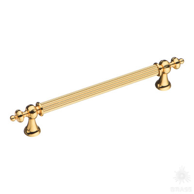 Ручка рейлинг, глянцевое золото 160 мм