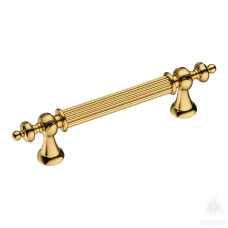 Ручка рейлинг, глянцевое золото 96 мм