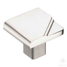 Ручка кнопка, глянцевый никель