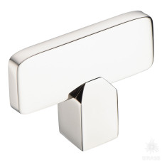 Ручка кнопка, глянцевый никель