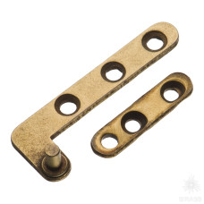 Петля пяточная левая, цвет старая бронза Петля пяточная левая, цвет старая бронза