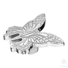 Ручка кнопка, глянцевый хром