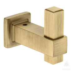 Крючок мебельный, состаренная латунь