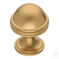 Ручка кнопка, матовая латунь