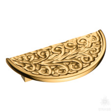 Ручка скоба, глянцевое золото 64 мм