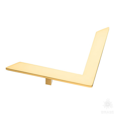 10185-003-30 Ручка скоба, глянцевое золото