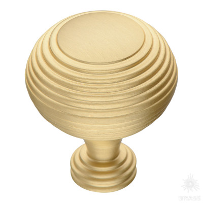 Ручка кнопка, матовое золото