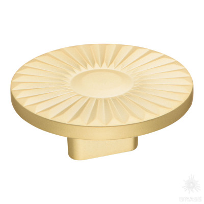 Ручка кнопка, матовое золото 16 мм