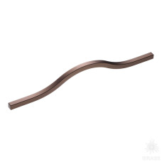 Ручка скоба, коричневый металлик 192 мм
