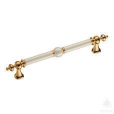 Ручка скоба, глянцевое золото 192 мм