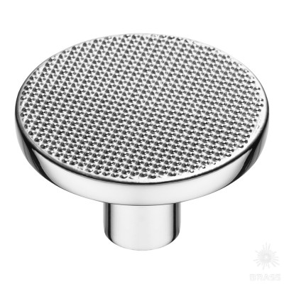 Ручка кнопка, глянцевый хром