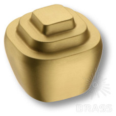 Ручка кнопка Геометрия, матовое золото 16 мм