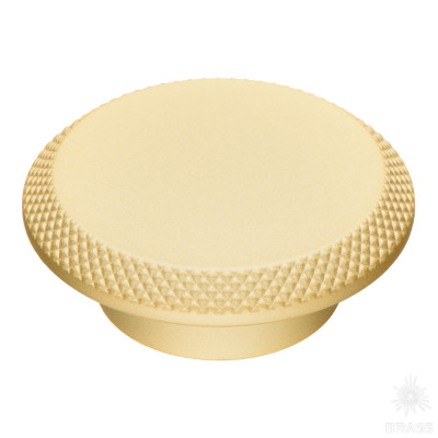 Ручка кнопка, матовое золото