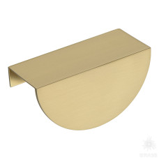 1233-64-Champagne Gold Ручка торцевая, матовая латунь 64 мм