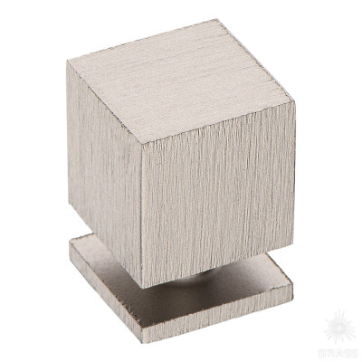 Ручка кнопка, брашированный никель